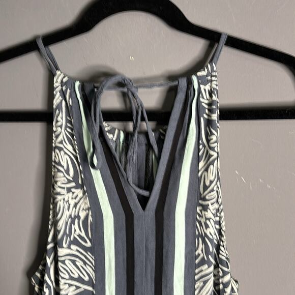 Loft Blue Printed Halter Shift Dress Size Medium - Picture 6 of 9